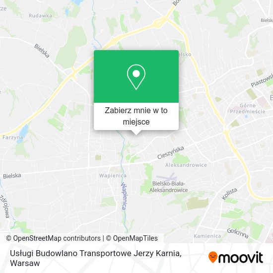 Mapa Usługi Budowlano Transportowe Jerzy Karnia