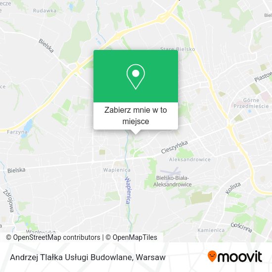 Mapa Andrzej Tlałka Usługi Budowlane