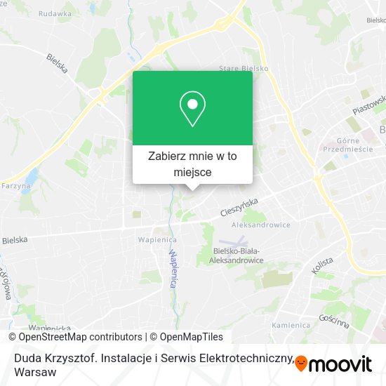 Mapa Duda Krzysztof. Instalacje i Serwis Elektrotechniczny