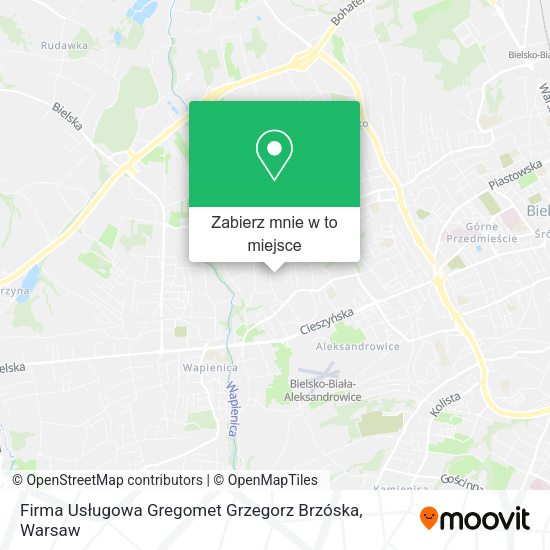 Mapa Firma Usługowa Gregomet Grzegorz Brzóska