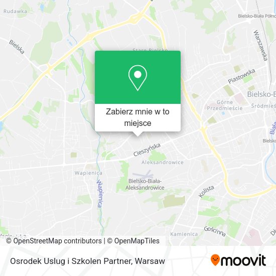 Mapa Osrodek Uslug i Szkolen Partner