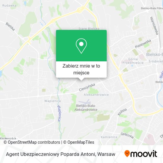 Mapa Agent Ubezpieczeniowy Poparda Antoni