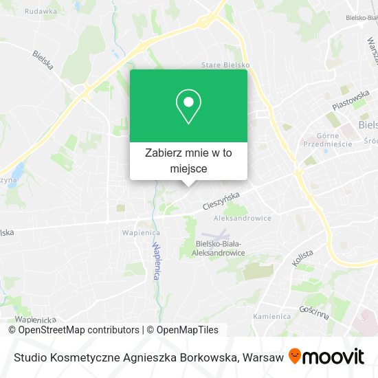 Mapa Studio Kosmetyczne Agnieszka Borkowska