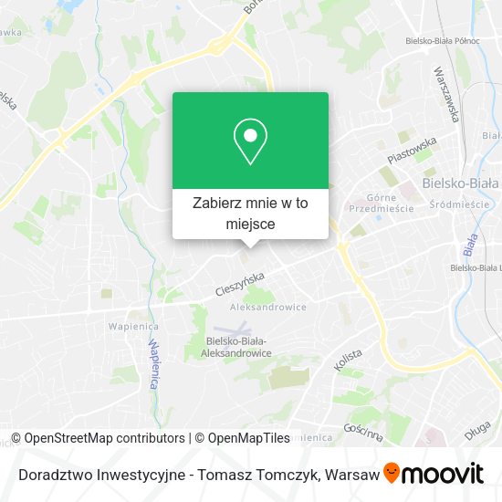 Mapa Doradztwo Inwestycyjne - Tomasz Tomczyk