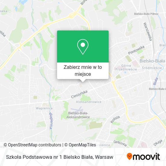 Mapa Szkoła Podstawowa nr 1 Bielsko Biała