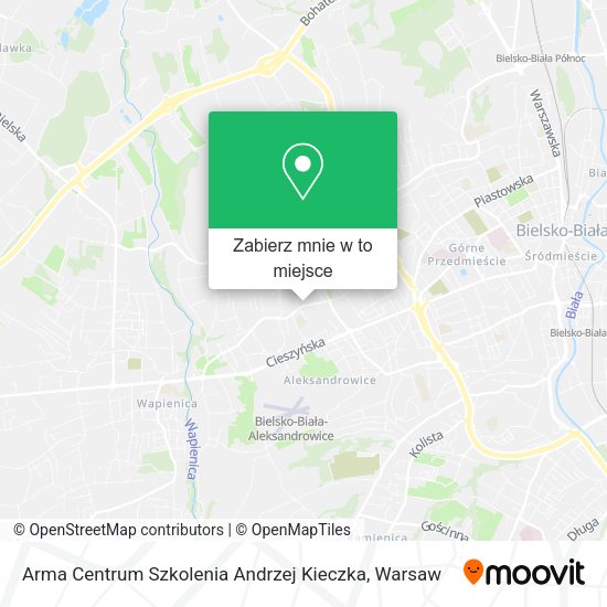 Mapa Arma Centrum Szkolenia Andrzej Kieczka