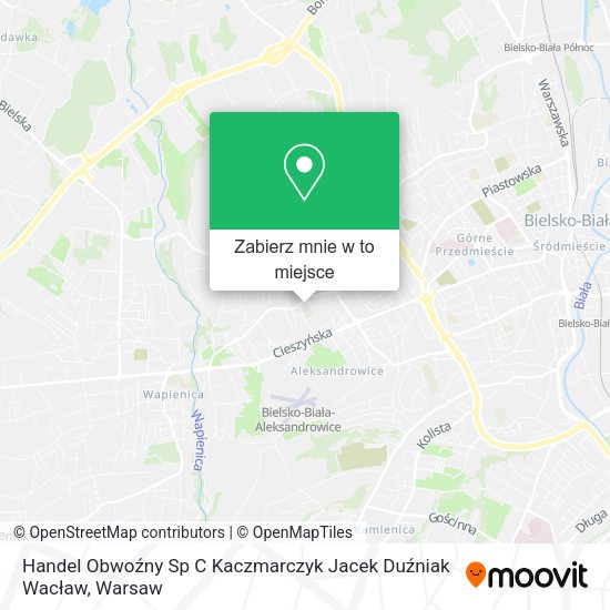 Mapa Handel Obwoźny Sp C Kaczmarczyk Jacek Duźniak Wacław