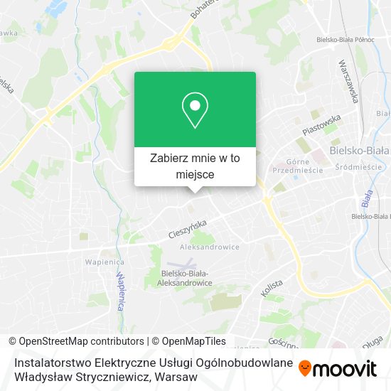 Mapa Instalatorstwo Elektryczne Usługi Ogólnobudowlane Władysław Stryczniewicz