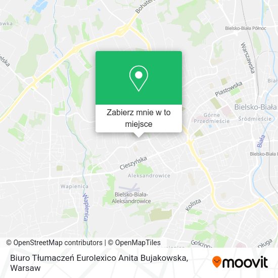 Mapa Biuro Tłumaczeń Eurolexico Anita Bujakowska