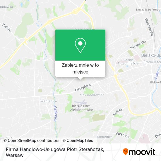 Mapa Firma Handlowo-Usługowa Piotr Sterańczak