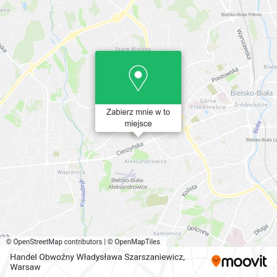 Mapa Handel Obwoźny Władysława Szarszaniewicz