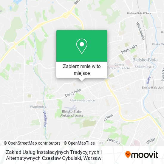 Mapa Zakład Usług Instalacyjnych Tradycyjnych i Alternatywnych Czesław Cybulski