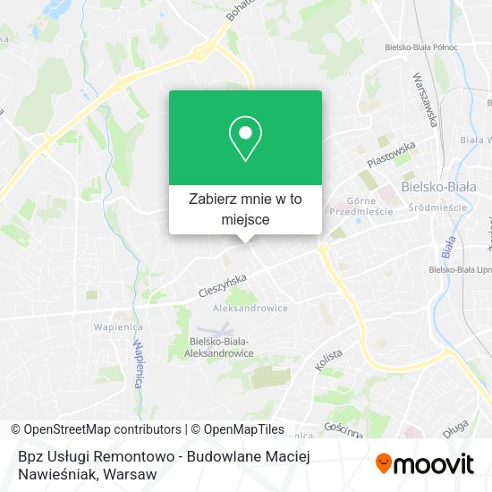 Mapa Bpz Usługi Remontowo - Budowlane Maciej Nawieśniak