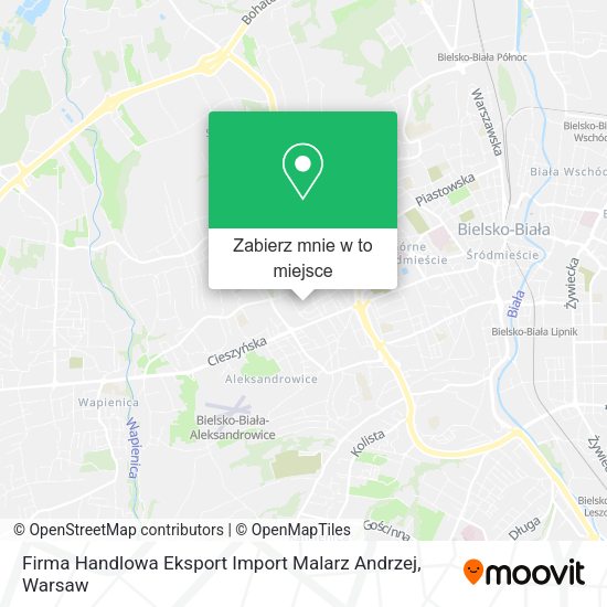 Mapa Firma Handlowa Eksport Import Malarz Andrzej