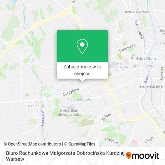 Mapa Biuro Rachunkowe Małgorzata Dobrocińska Kurdziej