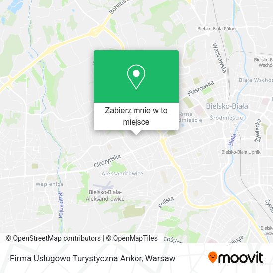 Mapa Firma Uslugowo Turystyczna Ankor