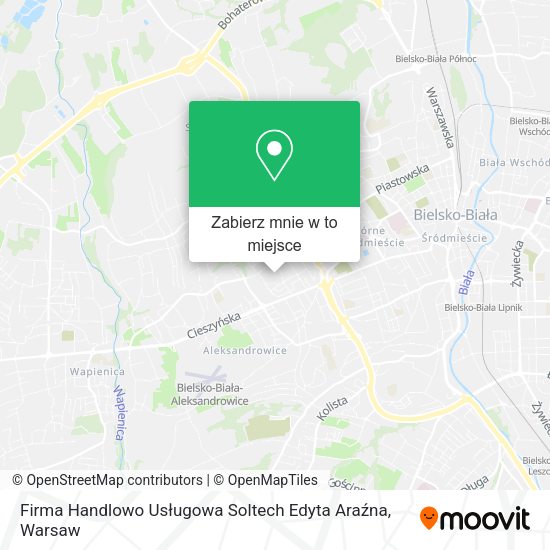 Mapa Firma Handlowo Usługowa Soltech Edyta Araźna