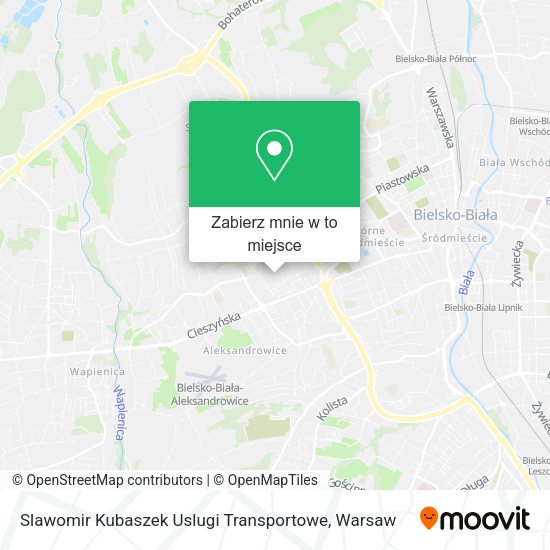 Mapa Slawomir Kubaszek Uslugi Transportowe