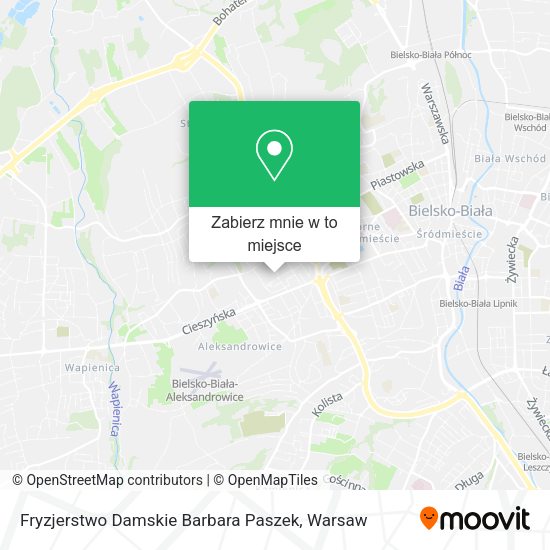 Mapa Fryzjerstwo Damskie Barbara Paszek