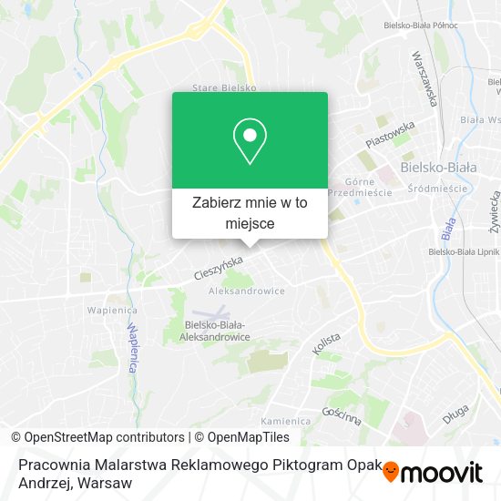 Mapa Pracownia Malarstwa Reklamowego Piktogram Opak Andrzej