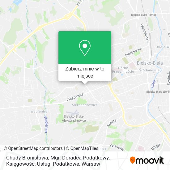 Mapa Chudy Bronisława, Mgr. Doradca Podatkowy. Księgowość, Usługi Podatkowe