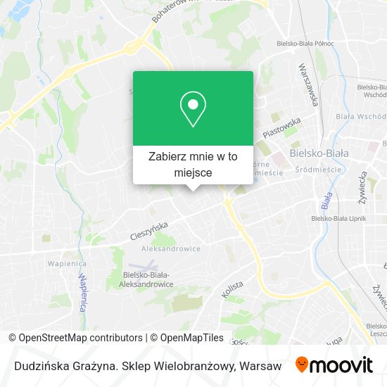 Mapa Dudzińska Grażyna. Sklep Wielobranżowy