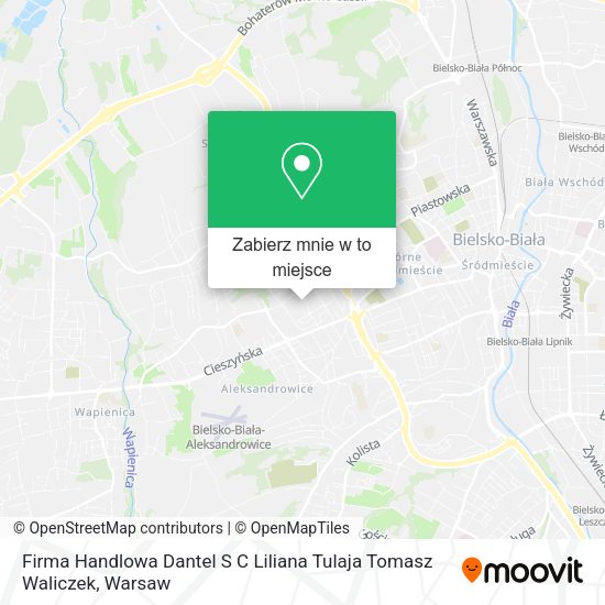 Mapa Firma Handlowa Dantel S C Liliana Tulaja Tomasz Waliczek