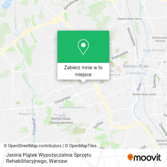 Mapa Janina Piątek Wypożyczalnia Sprzętu Rehabilitacyjnego