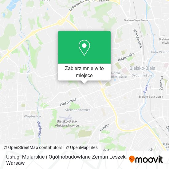 Mapa Usługi Malarskie i Ogólnobudowlane Zeman Leszek