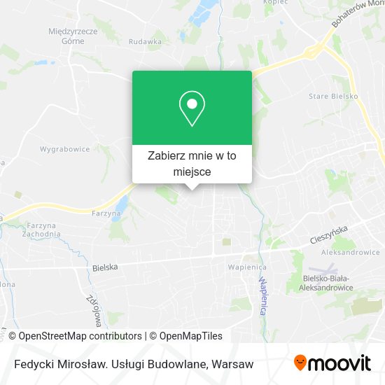 Mapa Fedycki Mirosław. Usługi Budowlane
