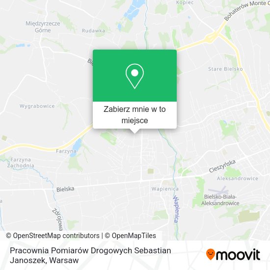 Mapa Pracownia Pomiarów Drogowych Sebastian Janoszek