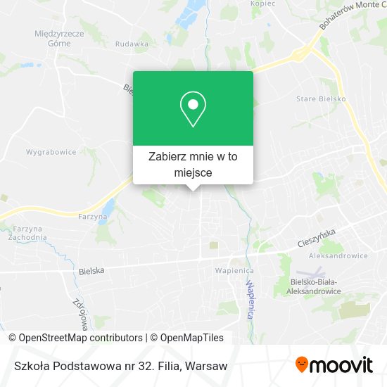 Mapa Szkoła Podstawowa nr 32. Filia