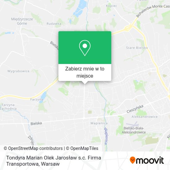 Mapa Tondyra Marian Olek Jarosław s.c. Firma Transportowa