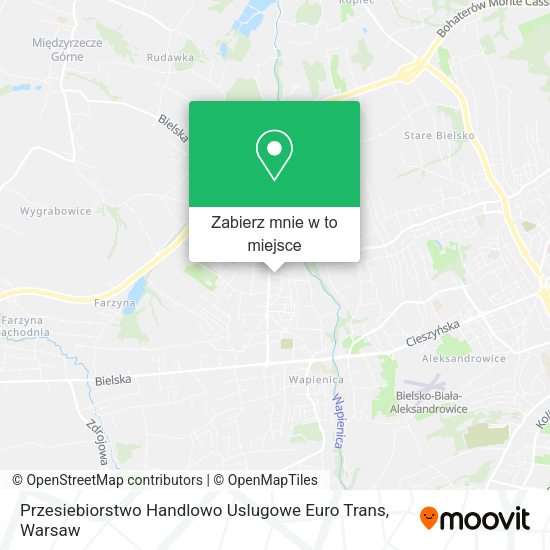 Mapa Przesiebiorstwo Handlowo Uslugowe Euro Trans