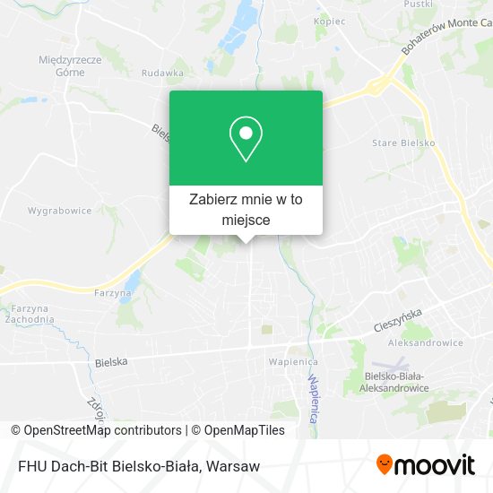 Mapa FHU Dach-Bit Bielsko-Biała