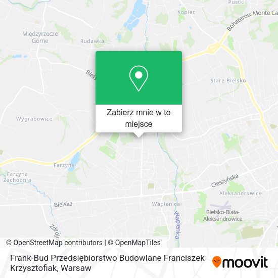 Mapa Frank-Bud Przedsiębiorstwo Budowlane Franciszek Krzysztofiak