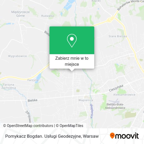 Mapa Pomykacz Bogdan. Usługi Geodezyjne