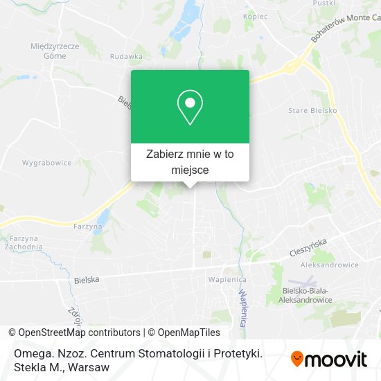 Mapa Omega. Nzoz. Centrum Stomatologii i Protetyki. Stekla M.