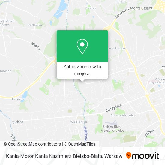 Mapa Kania-Motor Kania Kazimierz Bielsko-Biała