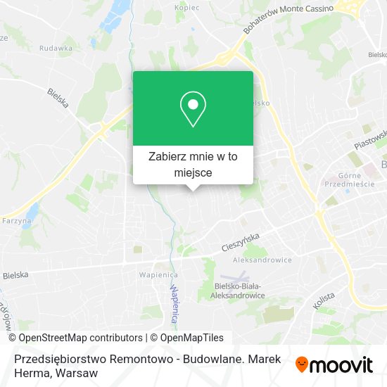 Mapa Przedsiębiorstwo Remontowo - Budowlane. Marek Herma