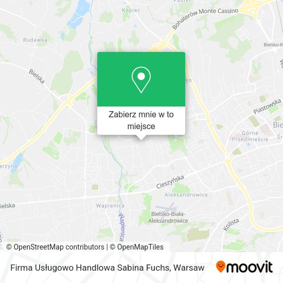 Mapa Firma Usługowo Handlowa Sabina Fuchs