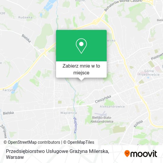 Mapa Przedsiębiorstwo Usługowe Grażyna Milerska