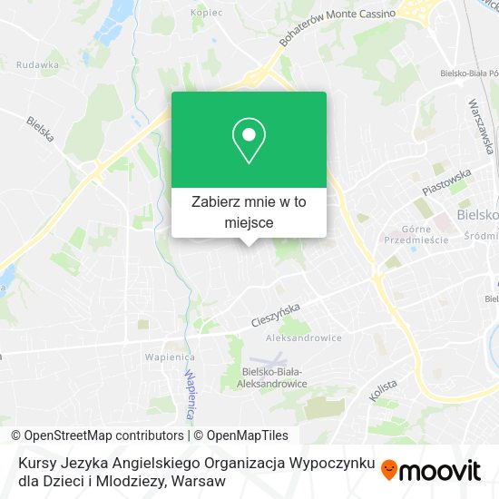 Mapa Kursy Jezyka Angielskiego Organizacja Wypoczynku dla Dzieci i Mlodziezy