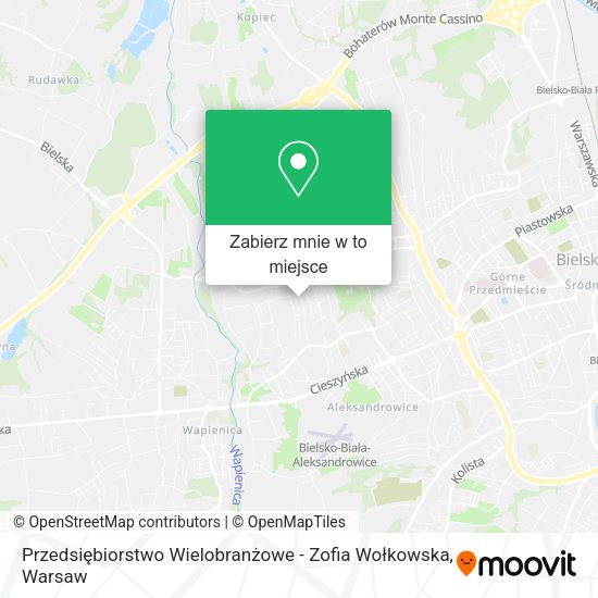 Mapa Przedsiębiorstwo Wielobranżowe - Zofia Wołkowska