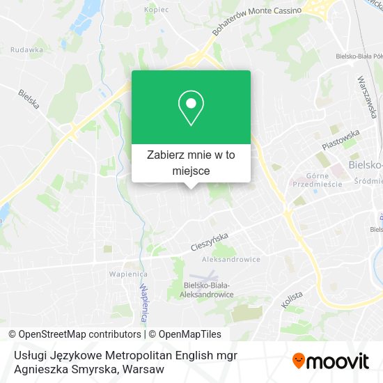 Mapa Usługi Językowe Metropolitan English mgr Agnieszka Smyrska