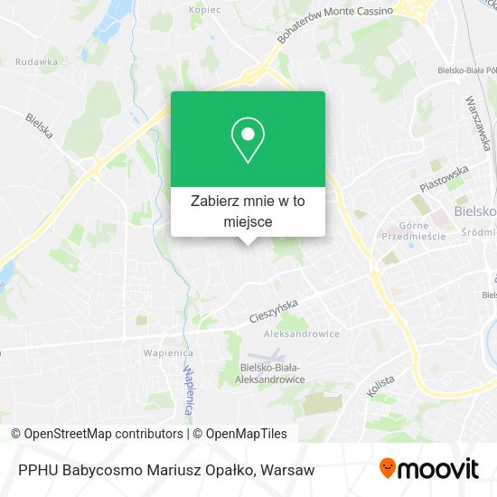 Mapa PPHU Babycosmo Mariusz Opałko