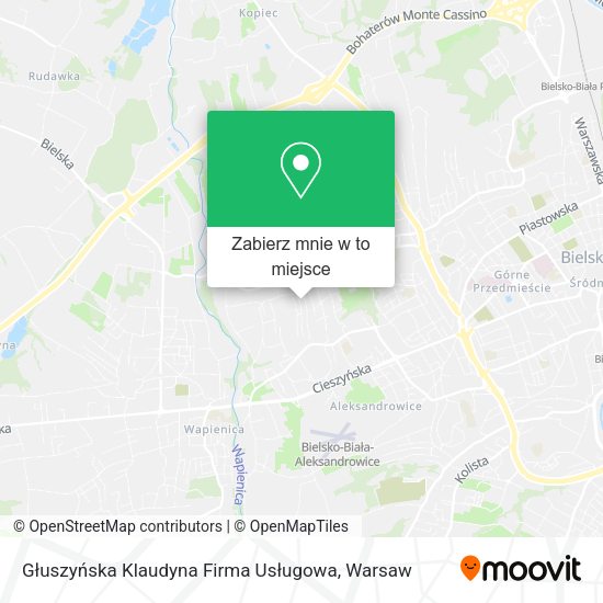 Mapa Głuszyńska Klaudyna Firma Usługowa