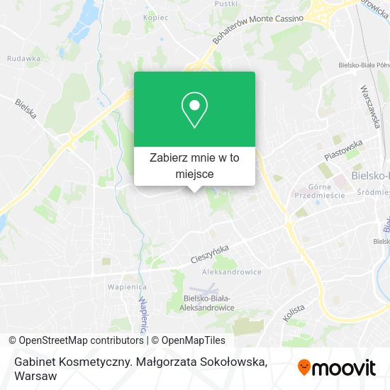 Mapa Gabinet Kosmetyczny. Małgorzata Sokołowska