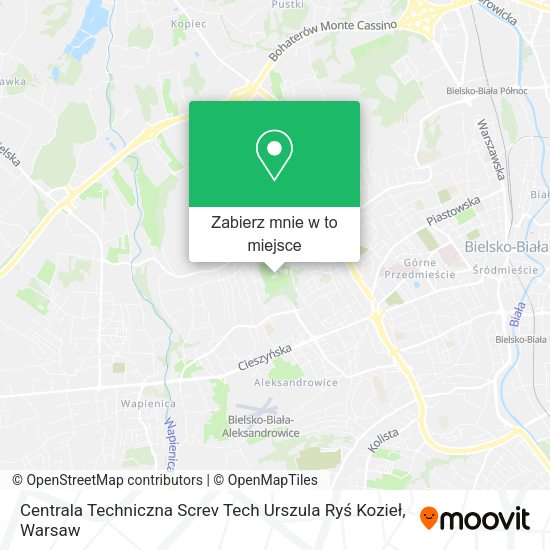 Mapa Centrala Techniczna Screv Tech Urszula Ryś Kozieł