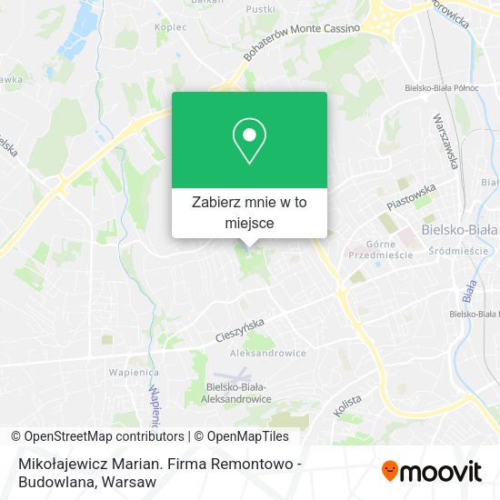 Mapa Mikołajewicz Marian. Firma Remontowo - Budowlana